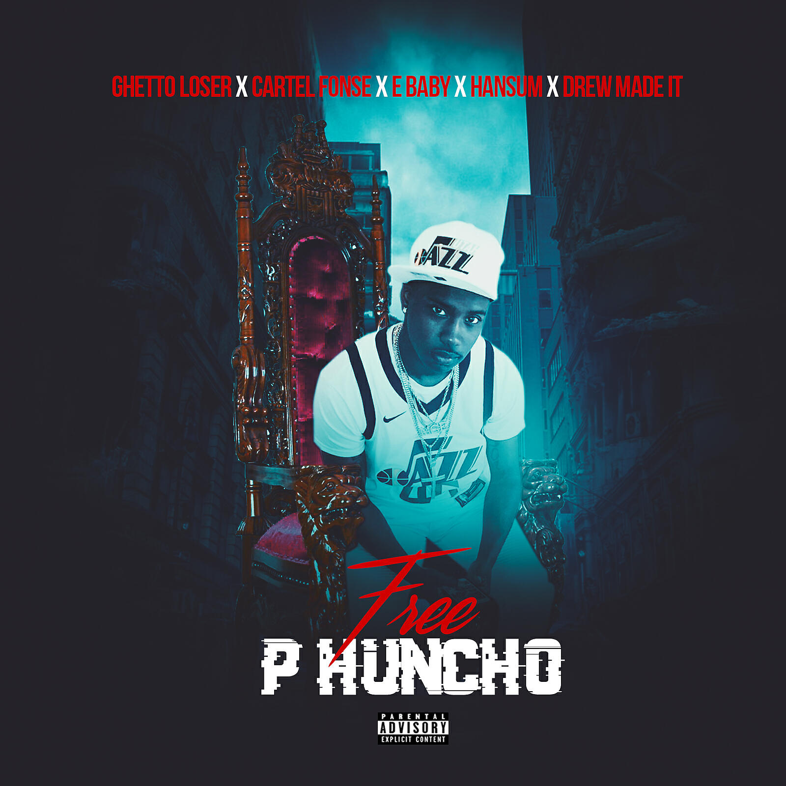 Hansum - Free P Huncho (feat. Ghetto Loser, Cartel Fonse, E Baby & Drew Made It)