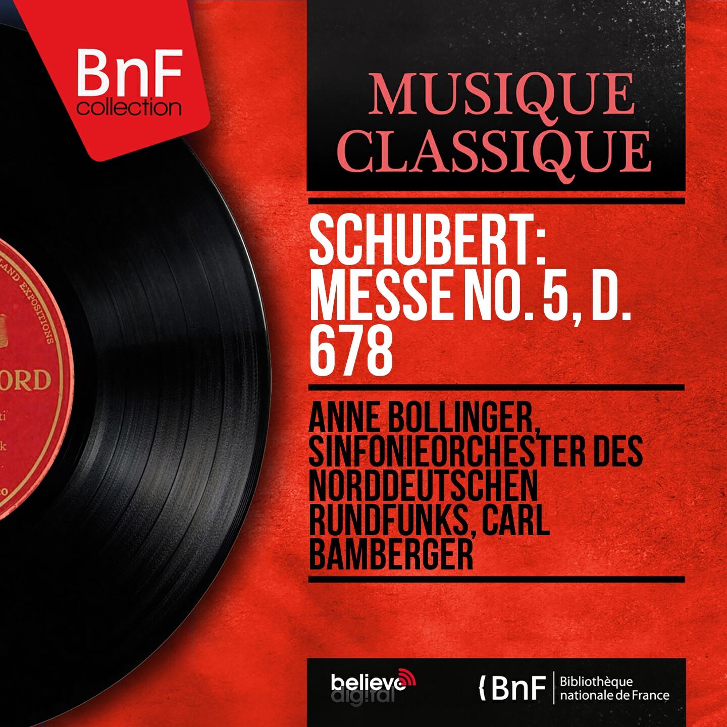 Anne Bollinger - Mass No. 5 in A-Flat Major, D. 678: Benedictus (Second Version)